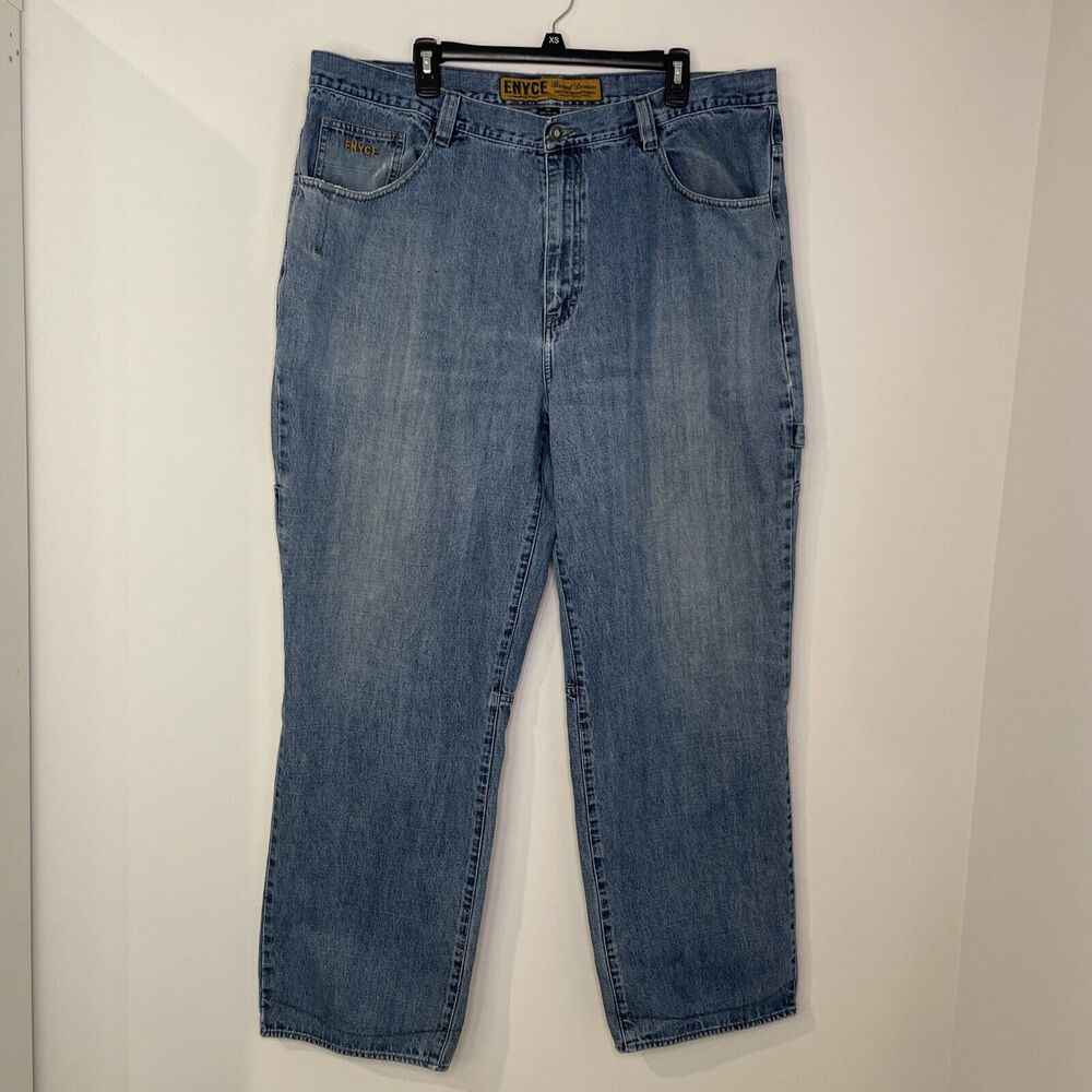 Vintage Enyce Jeans Men's 42x31 Baggy Denim Cargo Wide Streetwear Hip Hop Skate